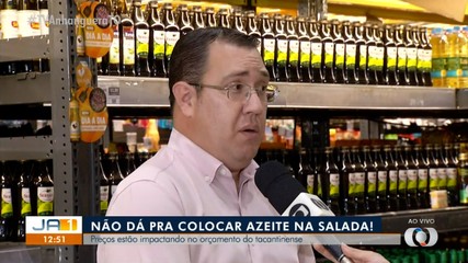 Preço do azeite está impactando no orçamento dos tocantinenses