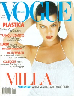 Setembro 1997: Milla Jovovich fotografada por Terry Richardson
