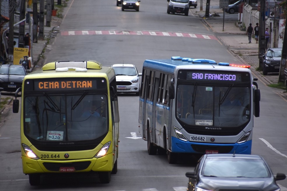 Ônibus do sistema de transporte público voltam a circular neste sábado (19) — Foto: Paulo Soares/Grupo Mirante