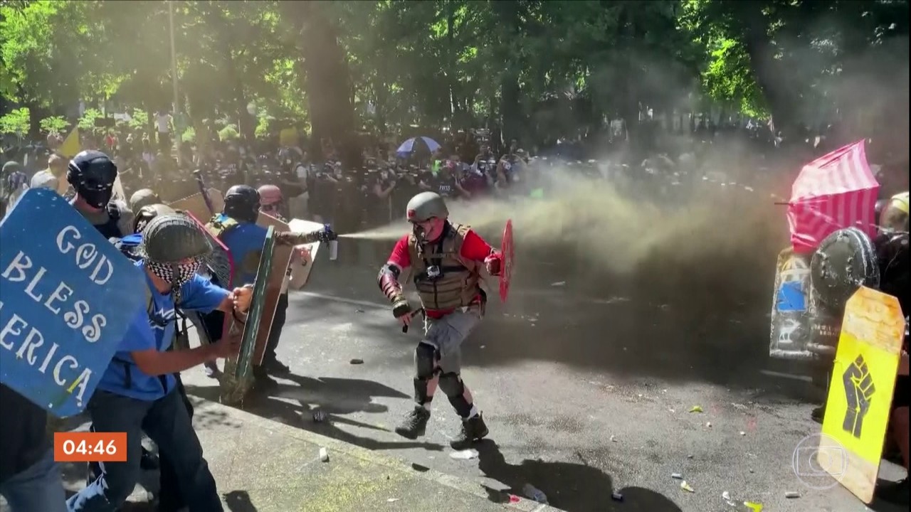 Apoiador de Trump morre após confronto com manifestantes contra o racismo em Portland