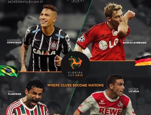 Logo oficial da Florida Cup 2015 traz Guerrero e Fred (Foto: Divulgação) Logo oficial da Florida Cup 2015 traz Guerrero e Fred (Foto: Divulgação)