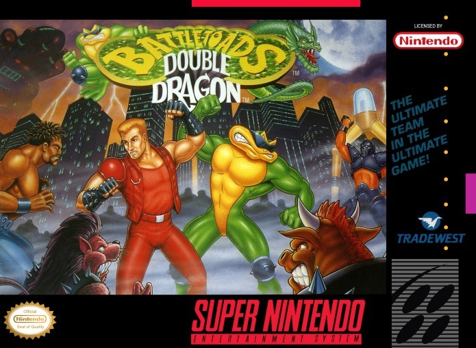 Crossover entre Battletoads e Double Dragon foi lançado para SNES e Mega Driver (Foto: Reprodução/Retro Gaming)