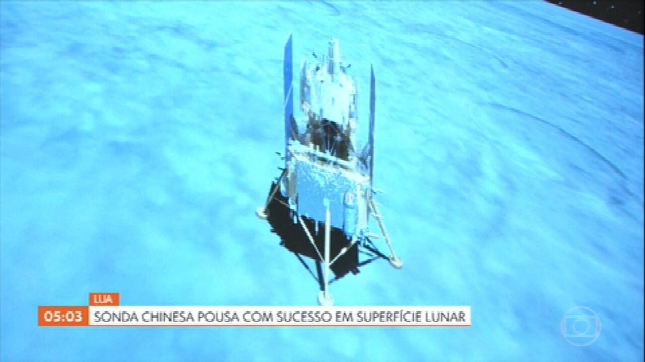 Sonda chinesa Chang'e-5 pousa com sucesso na Lua