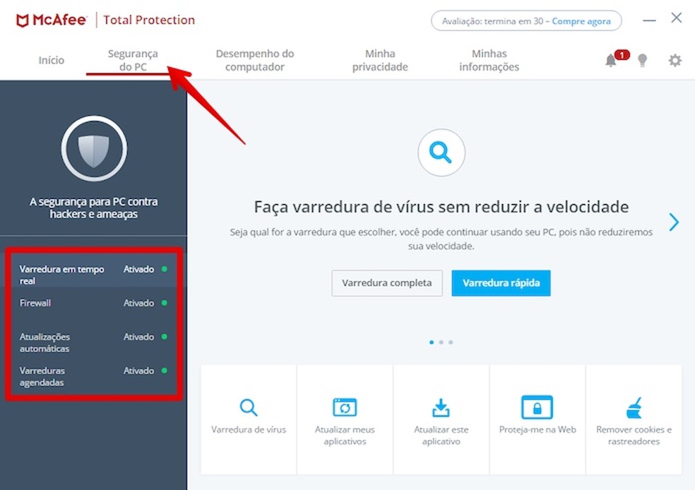 Como desativar o antivírus McAfee temporariamente | Segurança ...