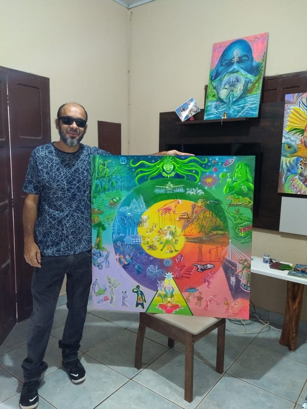 Quadro está em exposição na capital  — Foto: Arquivo pessoal 