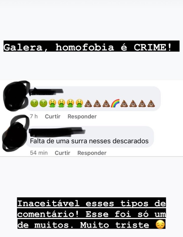 Igor Fernandez e Gabriel Soares relatam homofobia (Foto: Reprodução/Instagram)