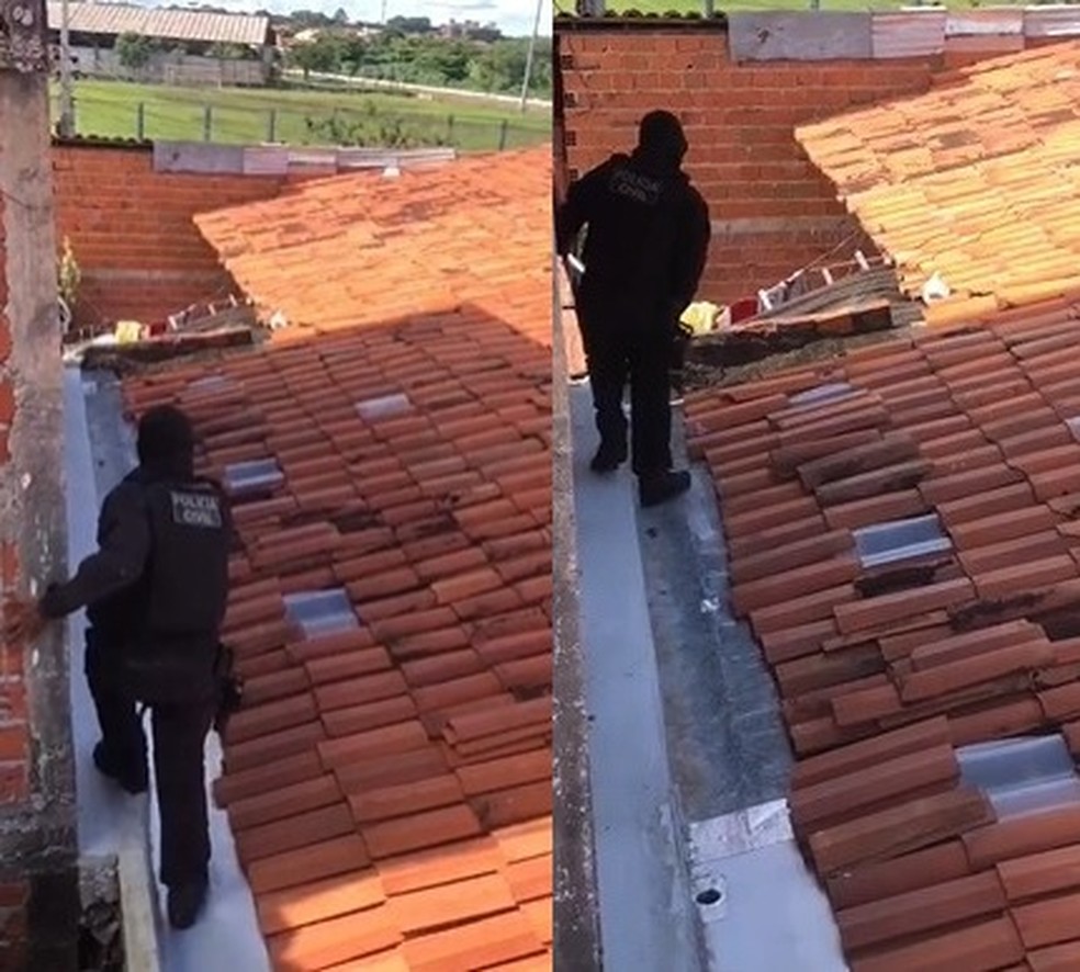 Casal é preso na Zona Leste de Teresina por tráfico e furto de energia; mulher tentou destruir celular e jogou droga no telhado dos vizinhos — Foto: Reprodução