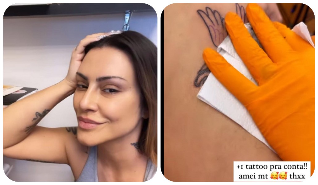 Cleo mostra bastidores de nova tatuagem (Foto: Reprodução: Instagram)