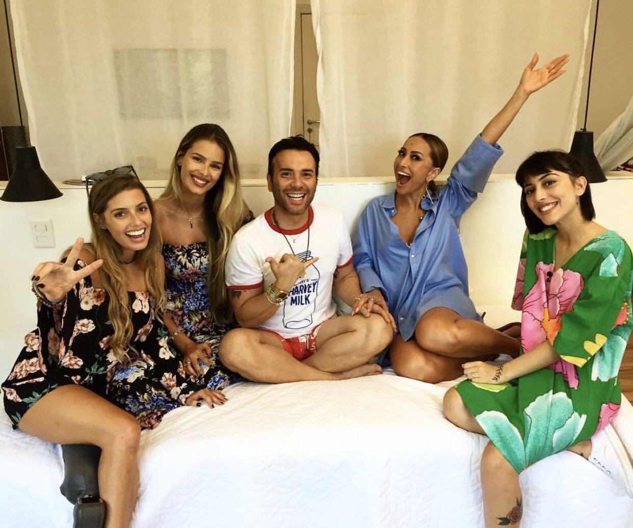Paola Antonini, Yasmin Brunet, Mat, Sabrina e Manu Trindade (Foto: Divulgação)