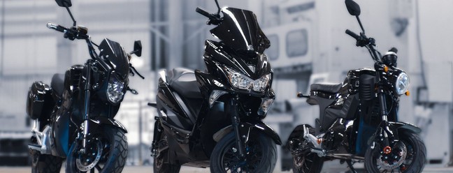 Três modelos de motocicletas elétricas da Mileto - Foto: Reprodução