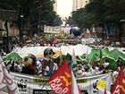 Ativistas protestam contra falta de avanços no texto da Rio+20