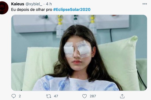 Eclipse Solar rende memes no Twitter (Foto: reprodução/Twitter)