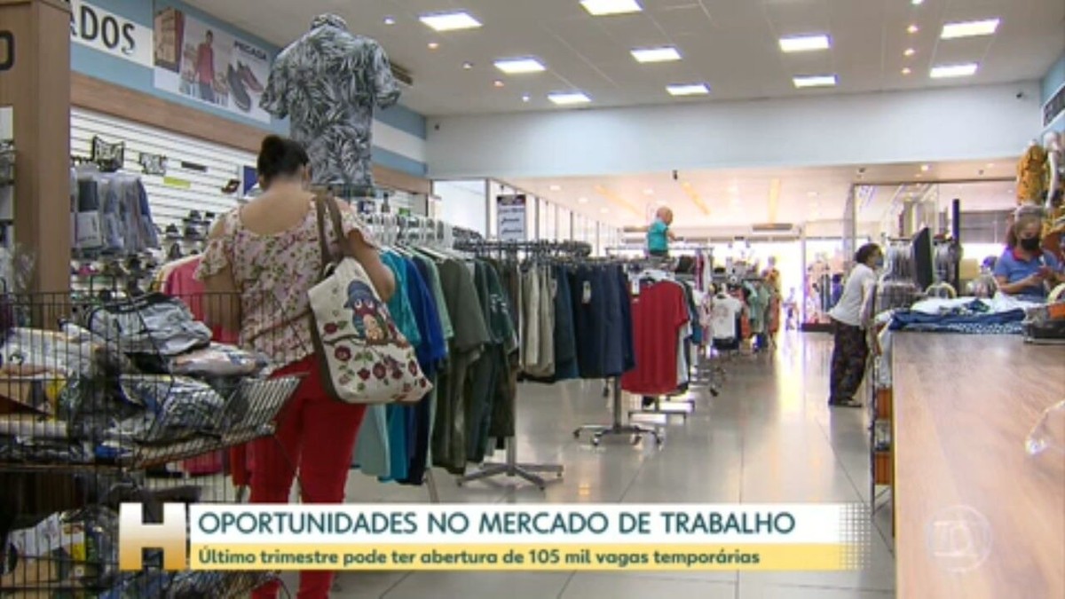 Varejo e serviços devem abrir 105 mil vagas de emprego para o fim de ano, diz pesquisa da CNDL e SPC Brasil