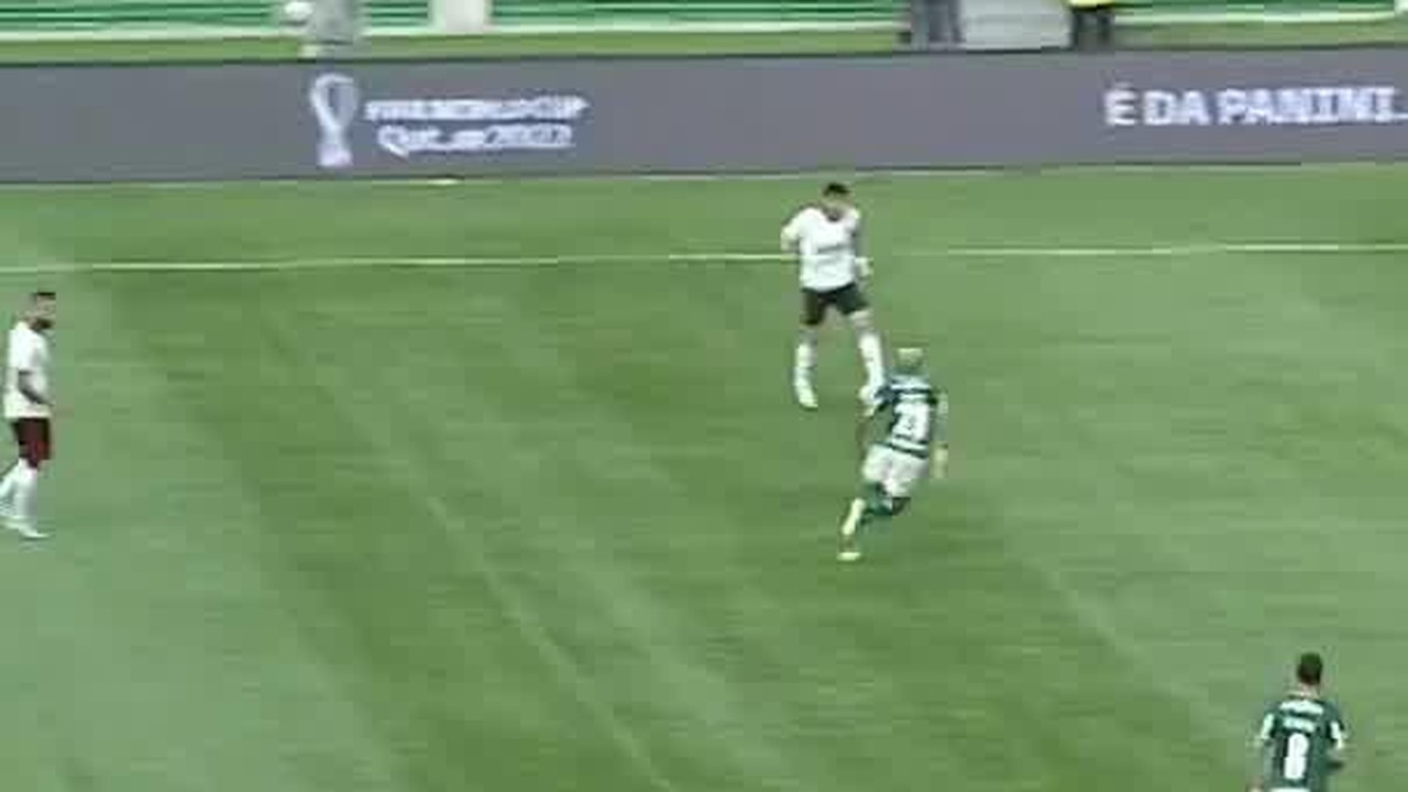 Flamengo na frente! Victor Hugo abre o placar sobre o Palmeiras