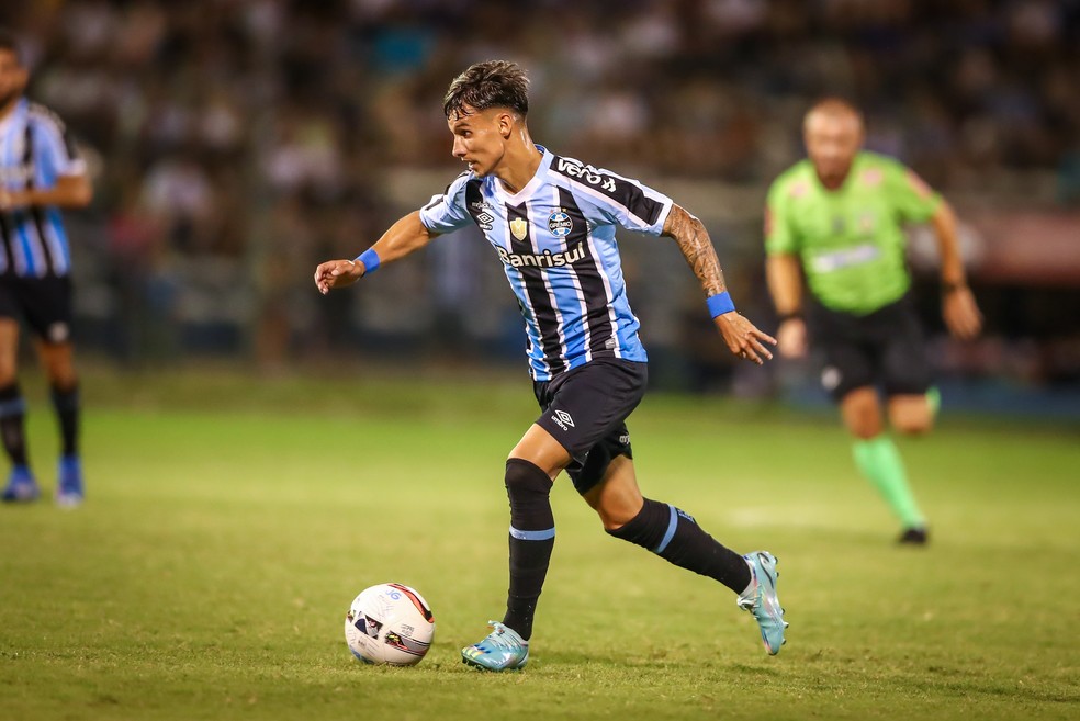 Ferreira em vitória do Grêmio — Foto: Lucas Uebel/Grêmio