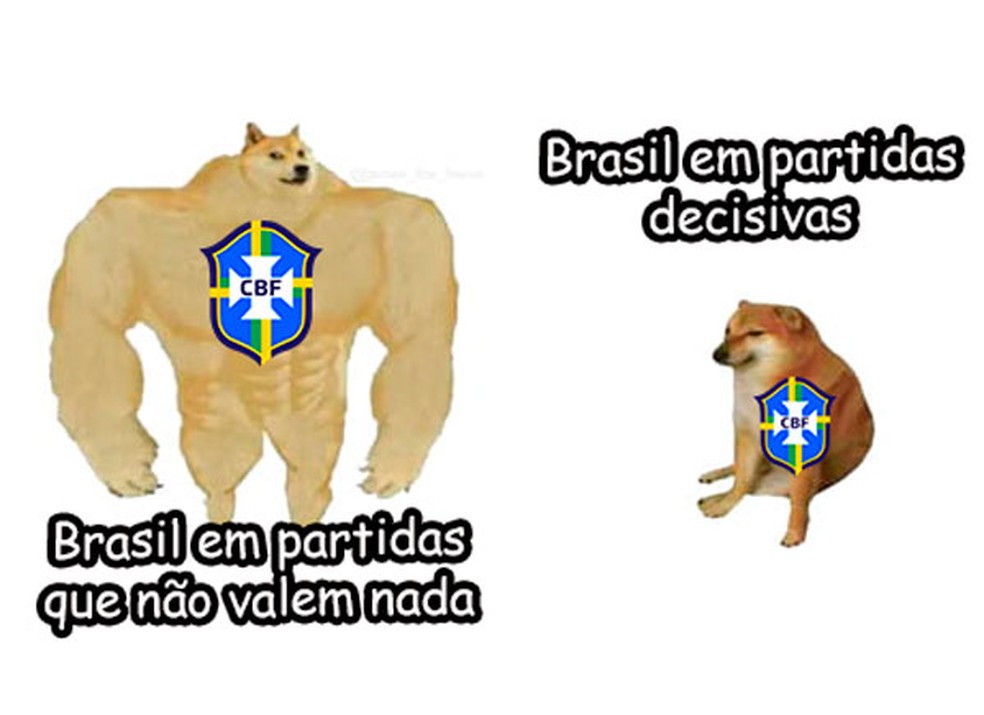 Torcedores fazem memes com a derrota do Brasil — Foto: Reprodução