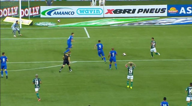 Errou? Lucas Lima brinca com lance de gol do Palmeiras: 