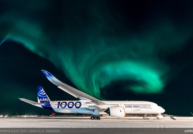 Airbus A350-1000 (Foto: Reprodução/Facebook/Airbus)