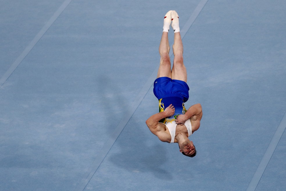 Arthur Zanetti solo ginástica artística Pan de Lima — Foto: REUTERS/Susana Vera
