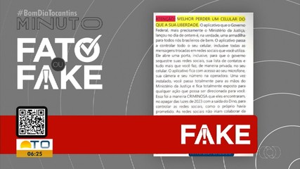 Casos de espionagem por aplicativo do governo são desmentidos no Fato ou Fake