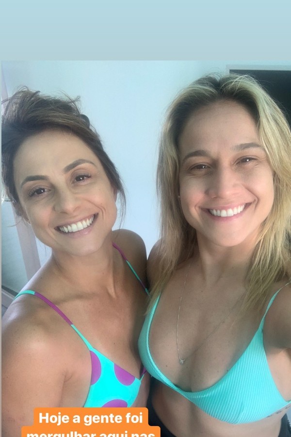 Fernanda Gentil e Priscila Montandon em foto no Instagram (Foto: reprodução/instagram)