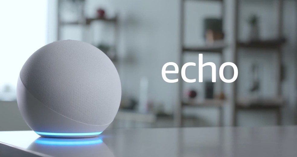 Novo Amazon Echo, com visual esférico. — Foto: Amazon/Divulgação