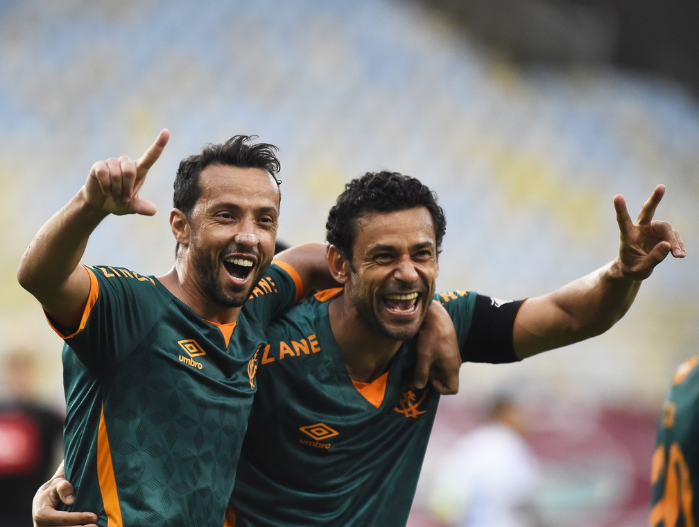 Nen�, Fred, Fluminense x Bahia � Foto: Andr� Dur�o
