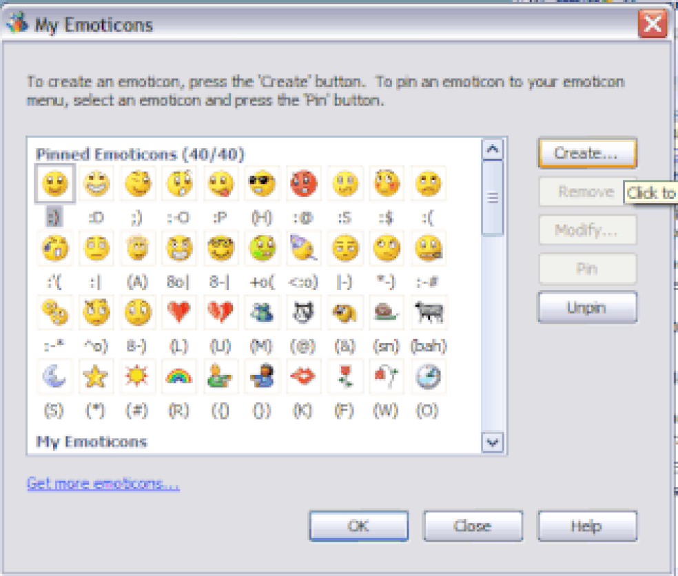Você precisava cadastrar gifs como emoticons para poder usar no MSN (Foto: Reprodução/Digital Spy)