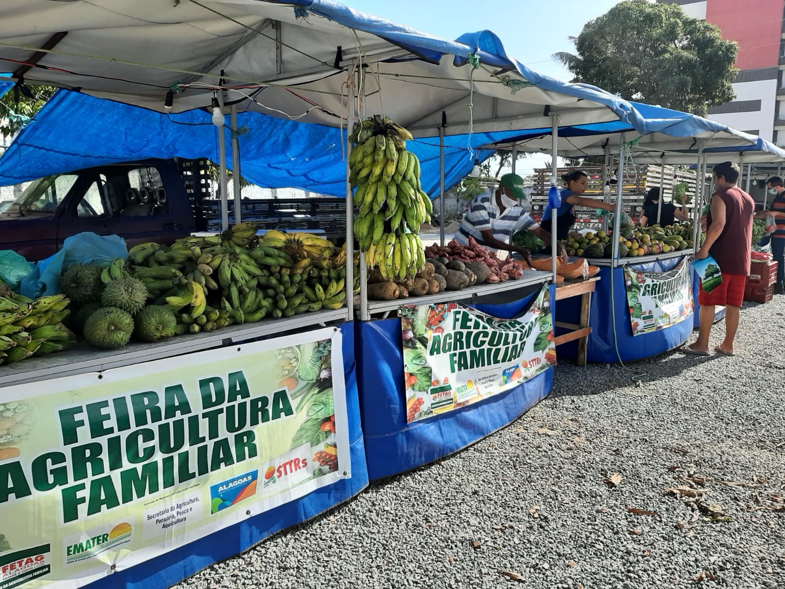 Feira da Agricultura Familiar leva alimentos saudáveis para Jatiúca em Maceió 