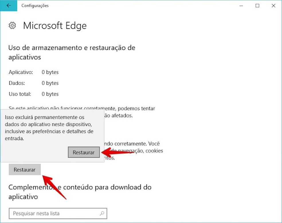 Como Restaurar O Microsoft Edge Navegadores Techtudo 2711