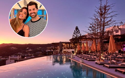 Alok e Romana Novais se hospedam em hotel de luxo em Mykonos com diárias de até R$ 40 mil