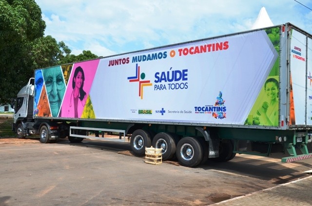 Carreta da Saúde do governo do Tocantins (Foto: Divulgação)
