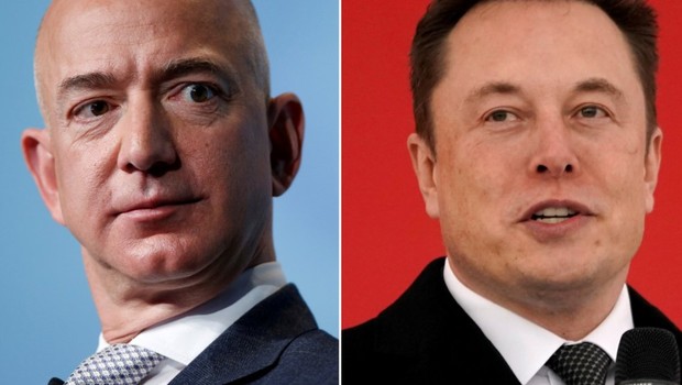 Elon Musk chama Jeff Bezos de "imitador" depois de Amazon anunciar projeto de satélites (Foto: REUTERS/Joshua Roberts)