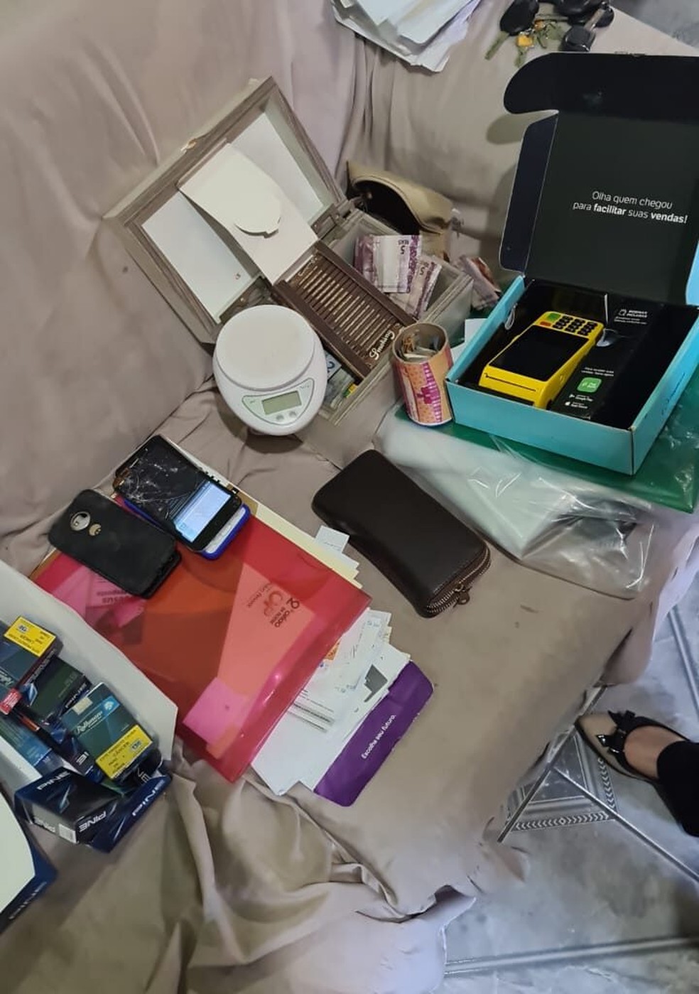 Materiais apreendidos durante operação do MPRN — Foto: Divulgação