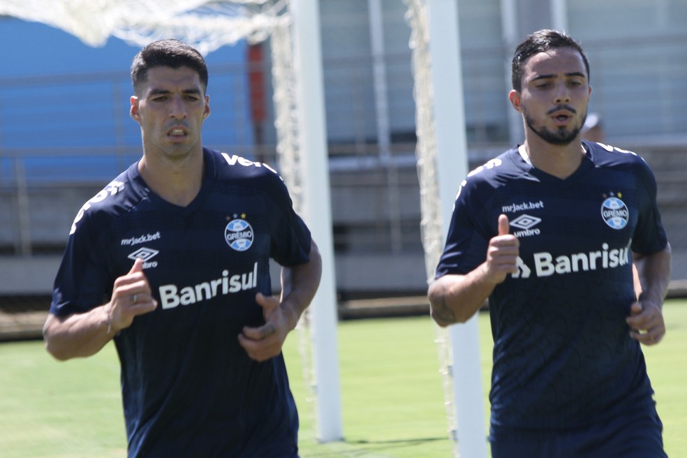 Suárez e Fábio devem estrear em jogos oficiais contra o São Luiz — Foto: Tomás Hammes