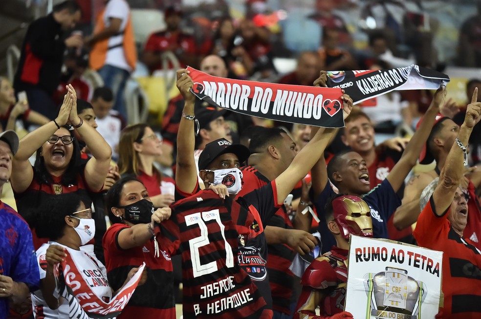 Torcida do Flamengo no Maracanã — Foto: André Durão