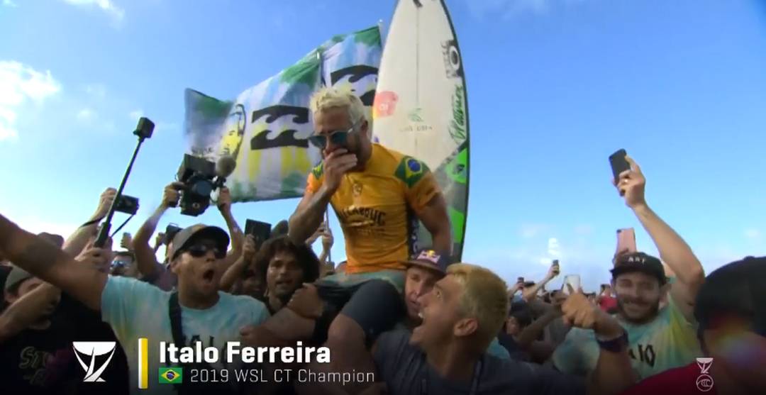 Italo Ferreira campeão mundial Pipeline