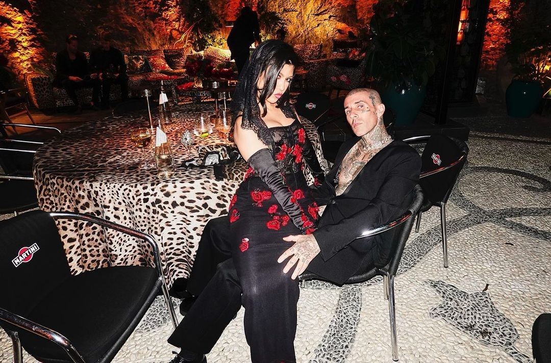Travis Barker e Kourtney Kardashian (Foto: Reprodução/Instagram)