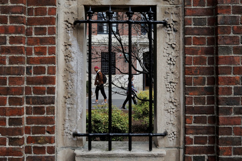 Campus da Universidade Harvard, nos EUA, em foto de 10 de março — Foto: Brian Snyder/Arquivo/Reuters