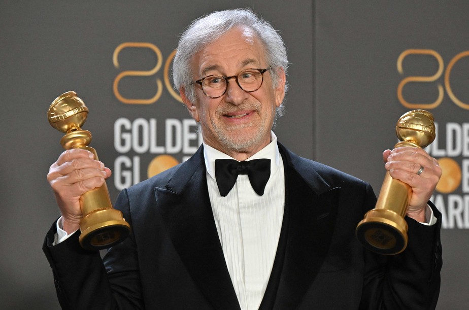 102036653 files this file photo taken on january 10 2023 shows us director steven spielberg posing w