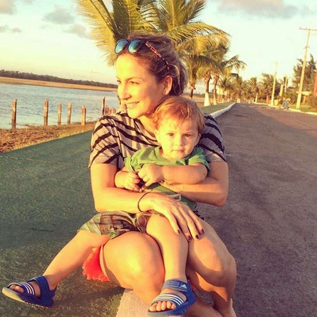 Claudia Leitte com o filho Rafael (Foto: Reprodução / Instagram)