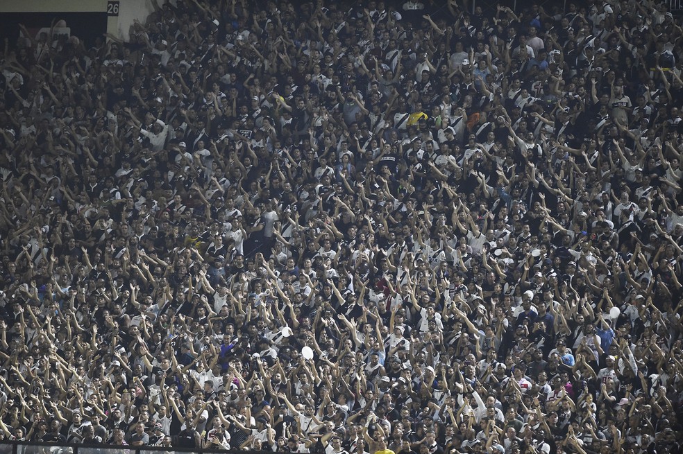 Torcida do Vasco no jogo contra o Cruzeiro — Foto: André Durão
