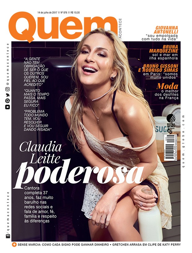 Claudia Leitte é capa da QUEM (Foto: Pedrita Junckes/Ed. Globo)