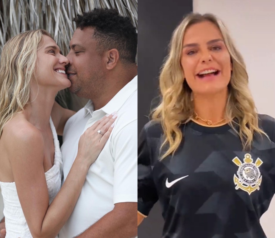 Milene celebrou noivado de Ronaldo