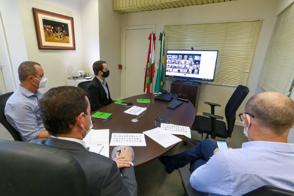 Governo de SC anuncia prorrogação de medidas sanitárias contra o coronavírus — Foto: Julio Cavalheiro / Secom