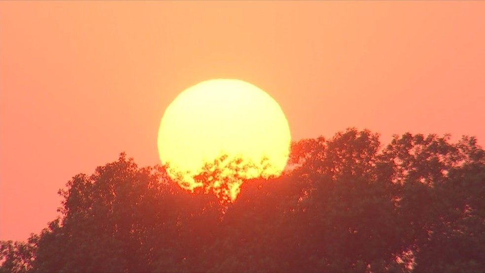 Cidades da região noroeste paulista registram temperatura cima dos 40ºC — Foto: Reprodução/TV TEM 