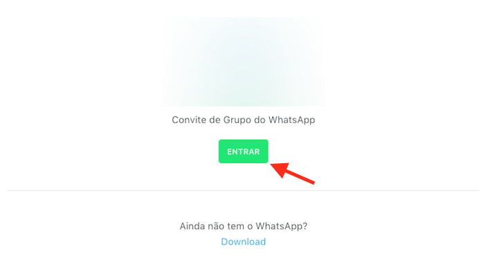 Link para entrar em um grupo do WhatsApp com a extensão do Chrome Grupos para WhatsApp (Foto: Reprodução/Marvin Costa)
