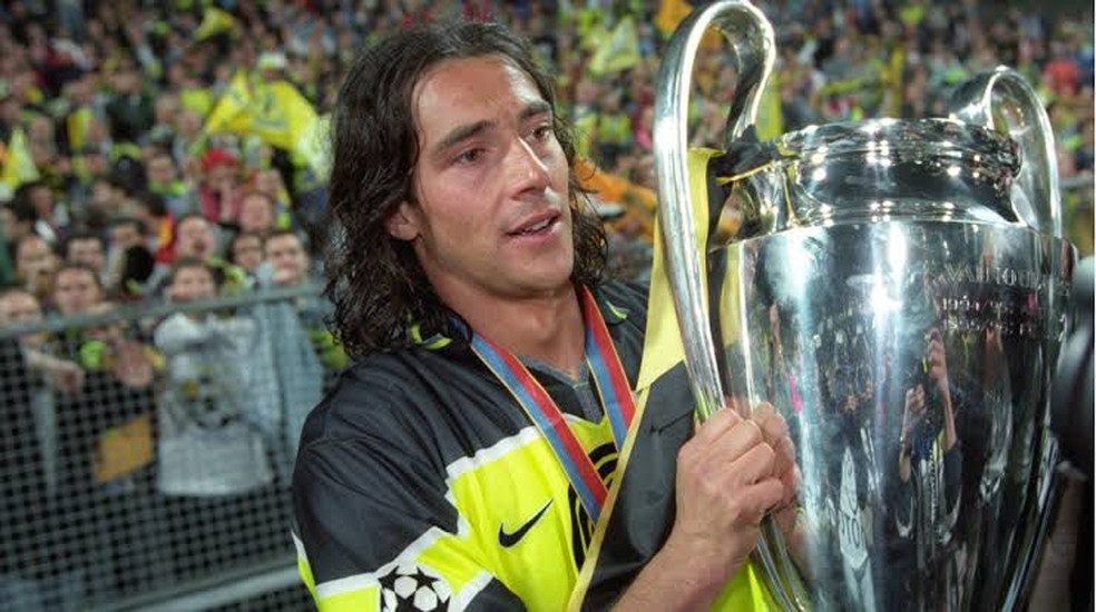 Paulo Sousa campeão da Champions de 97 pelo Dortmund — Foto: Reprodução