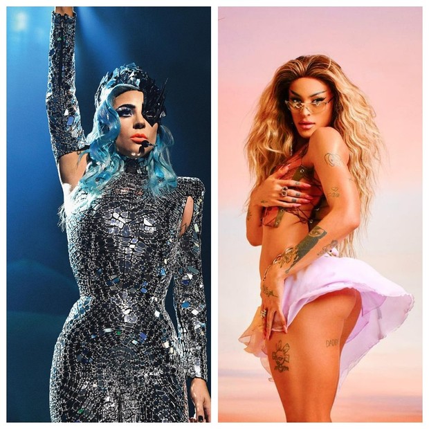 Lady Gaga e Pabllo Vittar (Foto: Divulgação)