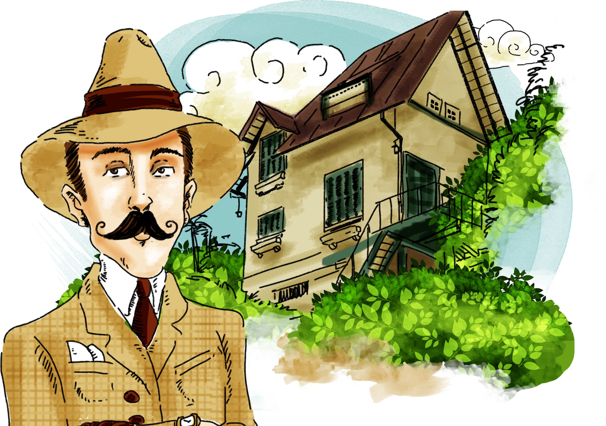 Santos Dumont é um dos trinta cientistas sobre os quais a série tratará (Foto: Divulgação)